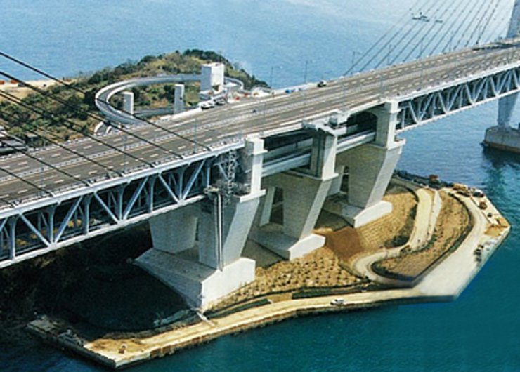 高橋 瀬戸大橋 岩黒島高架橋｜施工実績｜錢高組